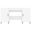 vidaXL skrivebord 140x50x75 cm konstrueret tr&aelig; hvid