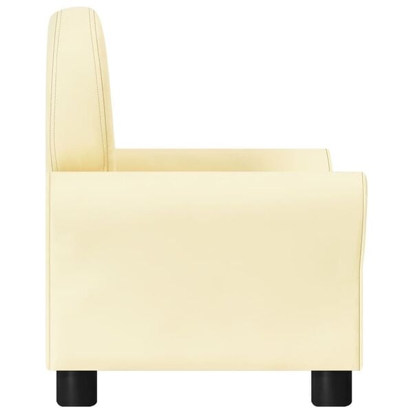 vidaXL lænestol til børn kunstlæder hvid