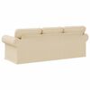 vidaXL Sofa Creme 215 x 82 x 80 cm Stof