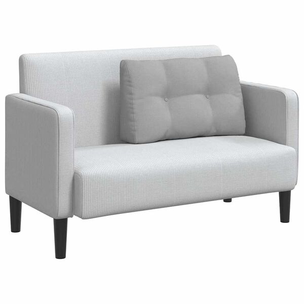 vidaXL Rygpude Skygr&aring; 80 x 24 x 50 cm Stof