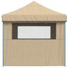 vidaXL Party Tent Beige 279 x 410 x 315 cm Oxford stof