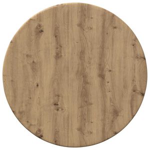 vidaXL Bordplade &Oslash; 30 x 1,5 cm Rund Konstrueret tr&aelig; Artisan-eg