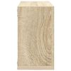vidaXL v&aelig;ghylder 4 stk. 26x15x26 cm hvid og sonoma-eg