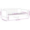 vidaXL daybed 100x200 cm velour m&oslash;rkegr&oslash;n