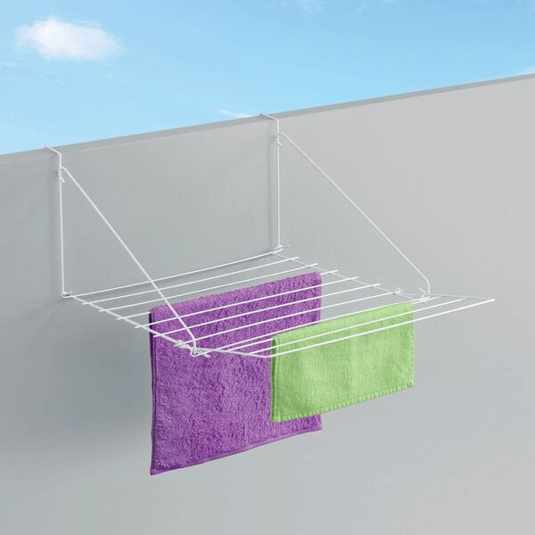 Tomado hængende tørrestativ Breda 7 m hvid