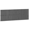 vidaXL sengegavl 166x3x60 cm massivt fyrretr&aelig; gr&aring;