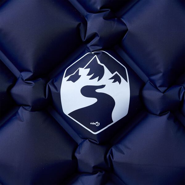 vidaXL 1-personers campingmadras 190x58x6 cm oppustelig marinebl&aring;