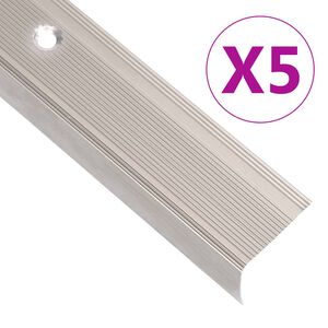 vidaXL trappelister 5 stk. L-facon 90 cm aluminium champagnefarvet