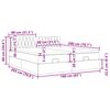 vidaXL osmannisk sengeramme med madrasser 160x200 cm stof gr&aring;brun