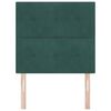 vidaXL Hovedgærde med hovedgærde Mørkegrøn 80 cm Faux læder