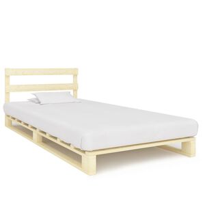 vidaXL palleseng massivt fyrretr&aelig; 90 x 200 cm
