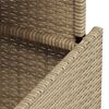 vidaXL havebord 100x55x73 cm polyrattan og akacietræ beige