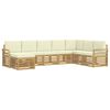 vidaXL Udend&oslash;rs sofagruppe 8 pcs Hvid og cremefarvet 308 x 190 x 73 cm