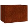 vidaXL plantekasse rustfarvet 120x80x80 cm forvitringsst&aring;l