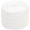 vidaXL Multifunktionelt universaltov 8 mm 50 m Hvid PP