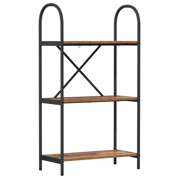 vidaXL Bogreol Gammelt tr&aelig; 60 x 30 x 109 cm Konstrueret tr&aelig;