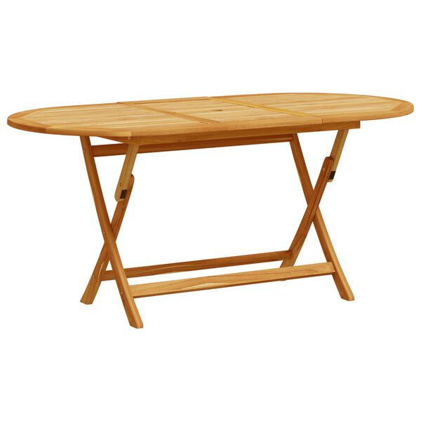 vidaXL spisebordssæt til haven 9 dele massivt akacietræ og textilene