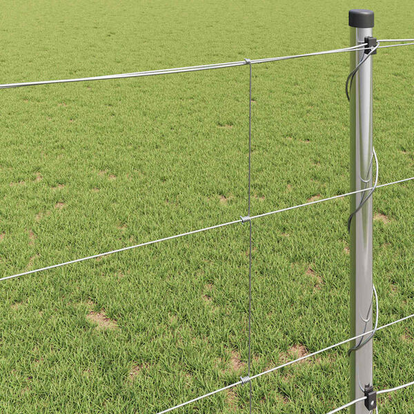 vidaXL Markhegn S&oslash;lv 50 x 1 m Galvaniseret st&aring;l