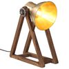 vidaXL skrivebordslampe 30x17x40 cm 25 W E27 antik messingfarve