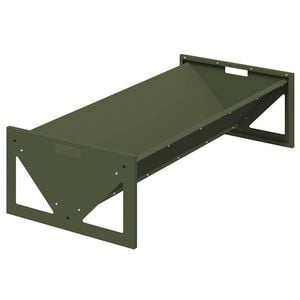 vidaXL Fodertrug til husdyr Olivengr&oslash;n 108 x 50 x 28 cm 10 kg