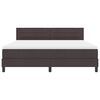 vidaXL Box spring seng med madras M&oslash;rk Brun 180 x 200 cm Stof