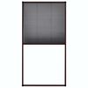 vidaXL plisseret insektnet til vinduer 80x160 cm aluminium brun