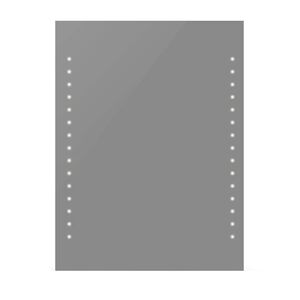 vidaXL badeværelsesspejl med LED-lys til væggen 60 x 80 cm (L x H)