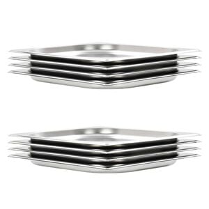 vidaXL gastronorm beholder 8 stk. GN 1/1 20 mm rustfrit st&aring;l
