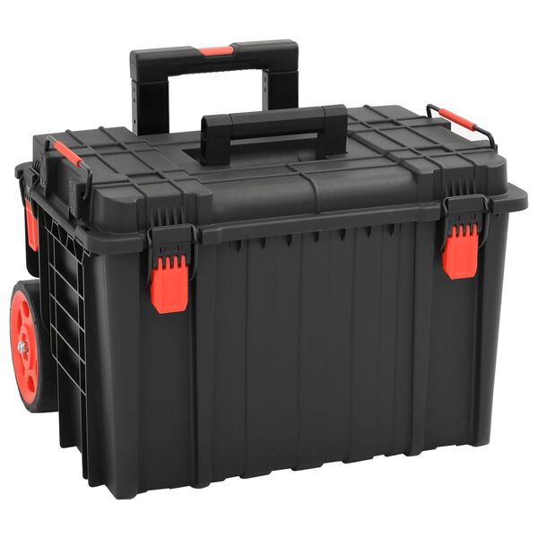 vidaXL transportabel flightcase 56,5x45,5x48 cm PP sort