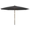 vidaXL haveparasol med tr&aelig;stang 400x273 cm sort