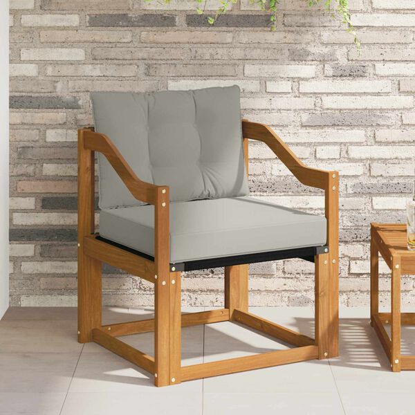 vidaXL Udend&oslash;rs sofagruppe Massiv akacietr&aelig; og Textilene