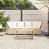vidaXL havesofa med hynder polyrattan beige