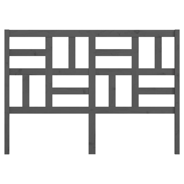 vidaXL sengeg&aelig;rde 126x4x104 cm massivt fyrretr&aelig; gr&aring;