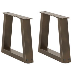 vidaXL sofabordsben V-formet 2 stk. naturst&aring;l 30x(30-31,3) cm st&aring;l