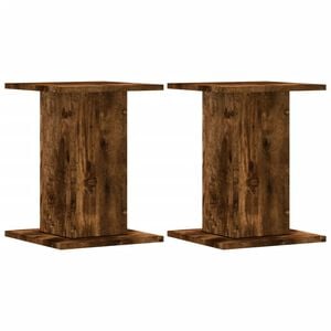 vidaXL h&oslash;jtalerstativer 2 stk. 30x30x40cm konstrueret tr&aelig; r&oslash;get egetr&aelig;