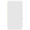 vidaXL sengebord med 3 skuffer 39x35x65 cm hvid