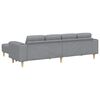 vidaXL Stue Sofa 3 pcs Lysegr&aring; Polyester