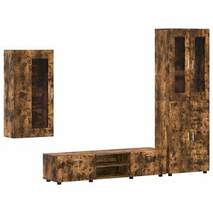 vidaXL TV-m&oslash;bels&aelig;t med skuffe med d&oslash;r FLORIN R&oslash;get eg Konstrueret tr&aelig;