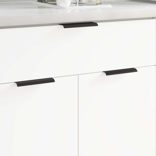 vidaXL H&aring;ndtag 12 pcs Sort 120 x 39.6 x 17 mm Aluminium