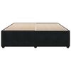 vidaXL Sengeramme uden madras Sort 200x200 cm Fl&oslash;jl