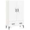 vidaXL skab 69,5x31x115 cm konstrueret tr&aelig; hvid
