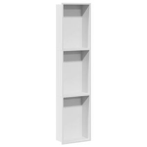 vidaXL Bruse Niche Hvid 90 x 20 x 9,5 cm Rustfrit st&aring;l