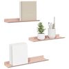 vidaXL Sv&aelig;vende hylde V&aelig;gmonteret 3 pcs Lyser&oslash;d 40 x 9 x 2,5 cm St&aring;l
