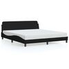 vidaXL sengeramme Dover 160x200 cm stof sort
