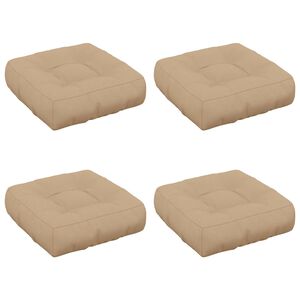 vidaXL 4-Stykke S&aelig;depuder VIANEN 4 pcs 100% polyester Sandfarvet