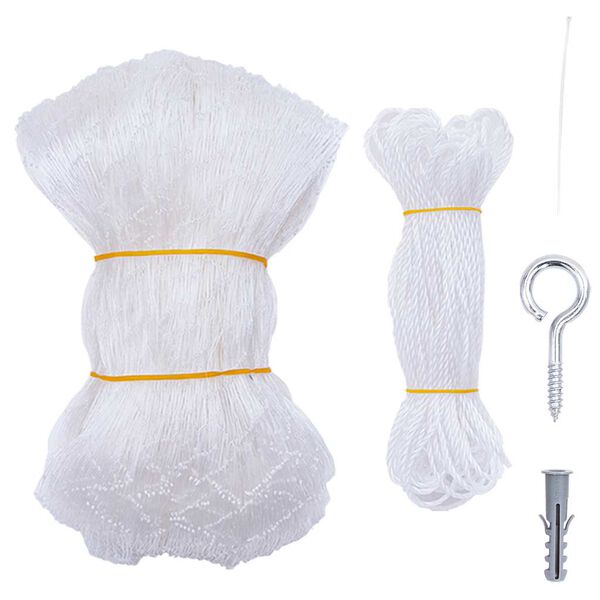 vidaXL kattenet 12x3 m nylon transparent