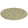 vidaXL Papasan stolspude VIANEN 100% polyester Lys gr&oslash;n &Oslash; 130 x 12 cm