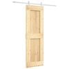 vidaXL Skyded&oslash;r 70 x 210 cm Massivt Fyrretr&aelig; (Ubehandlet)