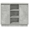 vidaXL LED Sideboard Beton Gr&aring; 90 x 32 x 75 cm Konstrueret tr&aelig;