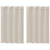 vidaXL Voile Gardin 2 stk. Sandfarvet 140 x 140 cm Polyester